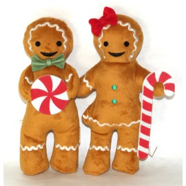 Target Bullseye Playground 8" Gingerbread Man & Woman Pair Couple Christmas 2024