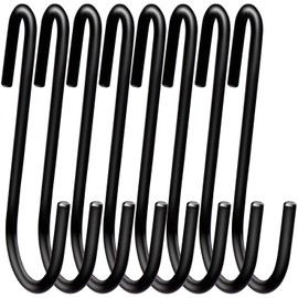 Swatowot heavy duty S-hooks, S shaped hanging hooks, large hangers for kitchen, bathroom, bedroom and office