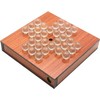 wooden travel eclipse solitaire board game