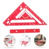 Mipcase 1set Woodworking Measuring Tools Triangular Ruler Clamp for Precise