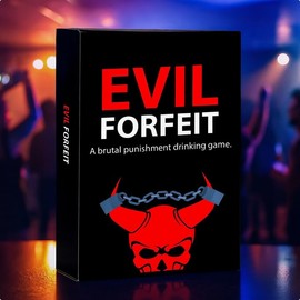 Evil Forfeit – Brutal Punishment Party Card Game for Adults | Fun Drinking Game with Dares, Challenges & Forfeits | Hilarious Adult Party Game for Nights Out, Pre-Drinks & House Parties