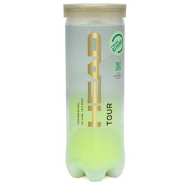Headgear HEAD Tour Tennis Balls (Tube of 3) Green one size