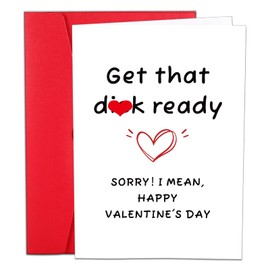 Funny Valentines Day Card & Gifts for Men Boyfriend Husband Him, Happy Vday Card, Mens Valentines Day Gifts for Him Boyfriend Husband, Gag Gifts for Men Funny Christmas Stocking Stuffers for Men