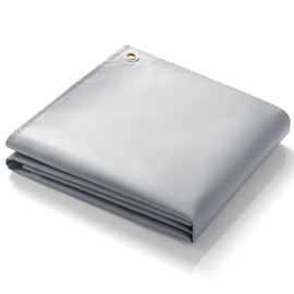 PAWBOSE 4x6ft Welding Blanket, Silicone Coated Fiberglass Fire Blanket for Welding & Cutting - Heavy Duty Fireproof Protection with Storage/Carry Bag for Indoor & Outdoor Use