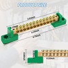 4 Pack 12 Position Grounding Bus Bar Terminal Block, Electrical