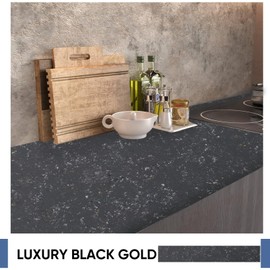 LIFVEAN Epoxy Countertop Paint Kit Granite Counter Top Refinishing Paint for Kitchen Bathroom Cover 38 sq.ft, Black Diamond