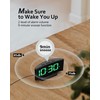 GOLOZA Digital Alarm Clock for Bedrooms, Digital Clock with Customizable