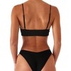 Rajputana Womens Bikini Black Push Up Brazilian Two Piece Swimsuit