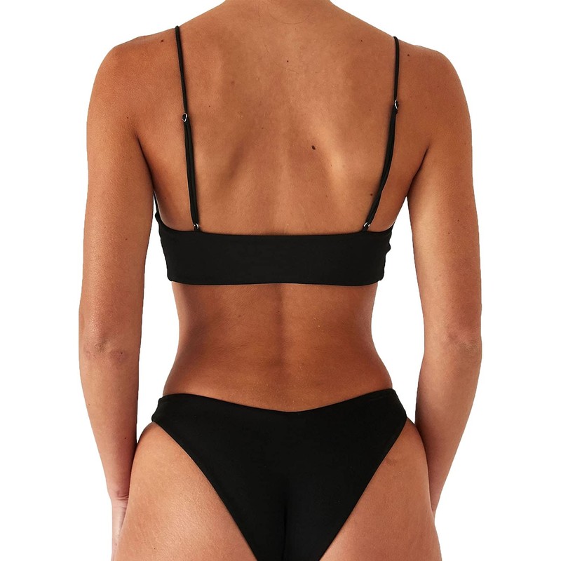 Rajputana Womens Bikini Black Push Up Brazilian Two Piece Swimsuit