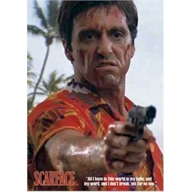 Hot Stuff Enterprise New 24x36 Scarface Poster All I Have is My Balls