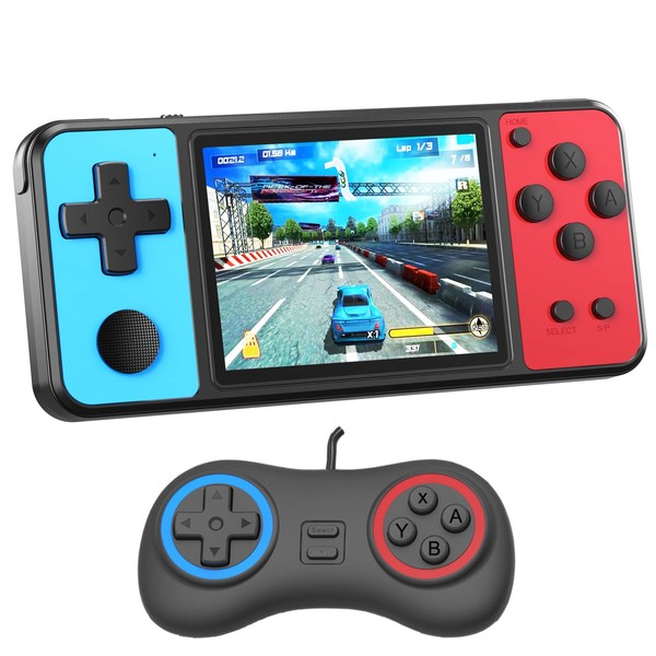 ZHISHAN Handheld Game Console for Kids with 3.0" Screen Handheld Gamepad & AV Output Built in 270 Classic Retro Video Games Portable Gaming Player Toy for Children Birthday (Black)