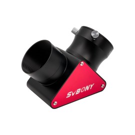 SVBONY SV188P - Espejo dieléctrico con Estrella en Diagonal, 90 Grados de Espejo, 99% de reflectividad con Anillos de compresión de latón (2 Pulgadas)