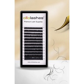 OLLOLASHES Eyelash Extension B C CC D J Curl Mix 5-20mm 0.03 0.05 0.07 0.15 Super Matte Classic Lash Extensions Professional Supplies for Lash Techs (D-0.05, 8-15mm)