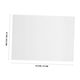 STOBOK 100pcs A4 Document Plastic Film Laminated Sheets for Waterproof Protection Matte Film Sheets