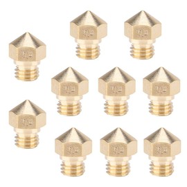 Mk10 Extruder Brass Nozzle, 10Pcs 0.4Mm 3D Printer Nozzle Cleaning Kit 3D Printer Nozzles for Mk10 3D Printer Accessories, Extruder Nozzles 3D Printer Nozzles