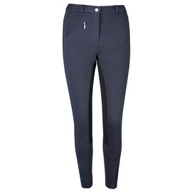 Pfiff Thea 102290 Women's Riding Breeches Full Seat Imitation Leather, blue, 38