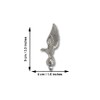 Highway Hawk Chrome Eagle Sculpture, Ornamental Chrome Statue for Motorcycle