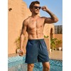 KBVOT Men's Swimming Trunks with Compression Liner Quick-Drying Swimming Shorts