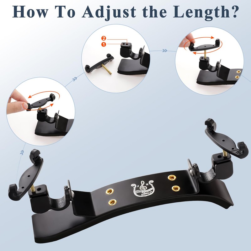 Fansjoy Shoulder Rest Violin for 4/4 Violin, Premium Aluminium Alloy