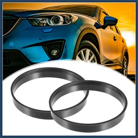 VekAuto 70.1mm to 66.1mm Universal Car Hub Centric Rings Black - 4 Pcs Auto Accessories