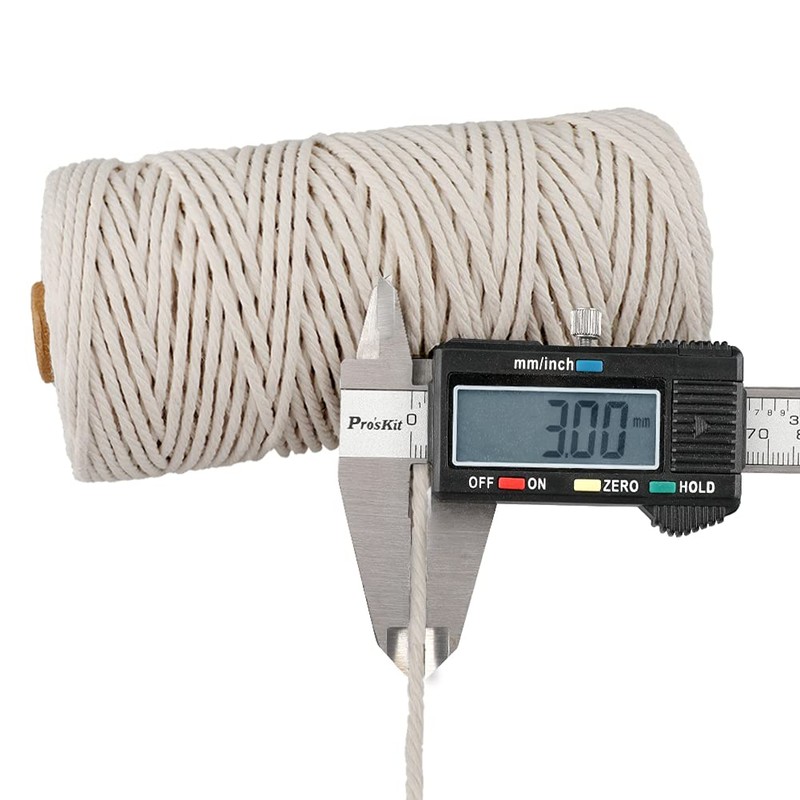 G2PLUS 328 Feet 3mm Natural Cotton String for Crafts,Gift Wrapping