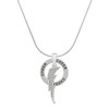 Delight Jewelry Silvertone Large Clear Crystal Lightning Bolt - Cheer