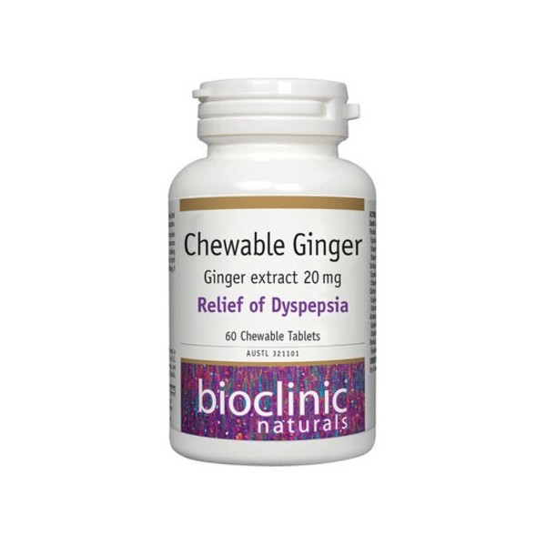 Bioclinic Chewable Ginger 60Ctab Ginger extract 20 mg