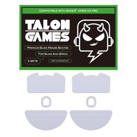 TALONGAMES Mouse Feet for Razer Viper V3 Pro 2-Set Premium Glide Mouse Skates Mouse Feet 2 Sets High Durability Ultra-Low Friction Super Smooth Replacement Parts [Domestic Genuine Article]