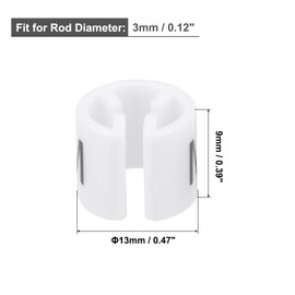 sourcing map Clothes Hanger Marker M Size Tag Fit 3mm Rod White for Garment Clothing Color Coding, Pack of 150