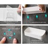 Fineget Plastic Shower Caddy Adhesive Wall Shower Shelves for Bathroom