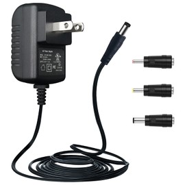 6V 1A Power Supply Adapter with 3 Tips, AC Adapter for Omron Arm Blood Pressure Monitor 5/7/10 Series, Power Supply Charge Cord Replacement for Hem-ADPTW5 and More 6V Devices (UL Listed, 6ft)