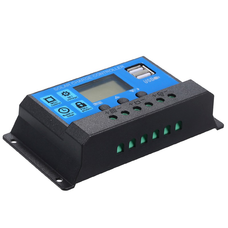 40A 12V / 24V Solar Charge Controller PWM Intelligent Regulator