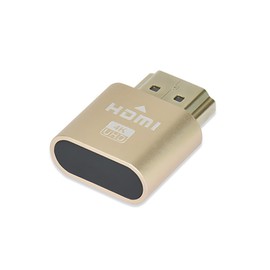 SZSL HDMI Virtual Display HDMI Emulator Support 4K@60Hz HDMI Dummy Plug DDC EDID Emulator (Gold)