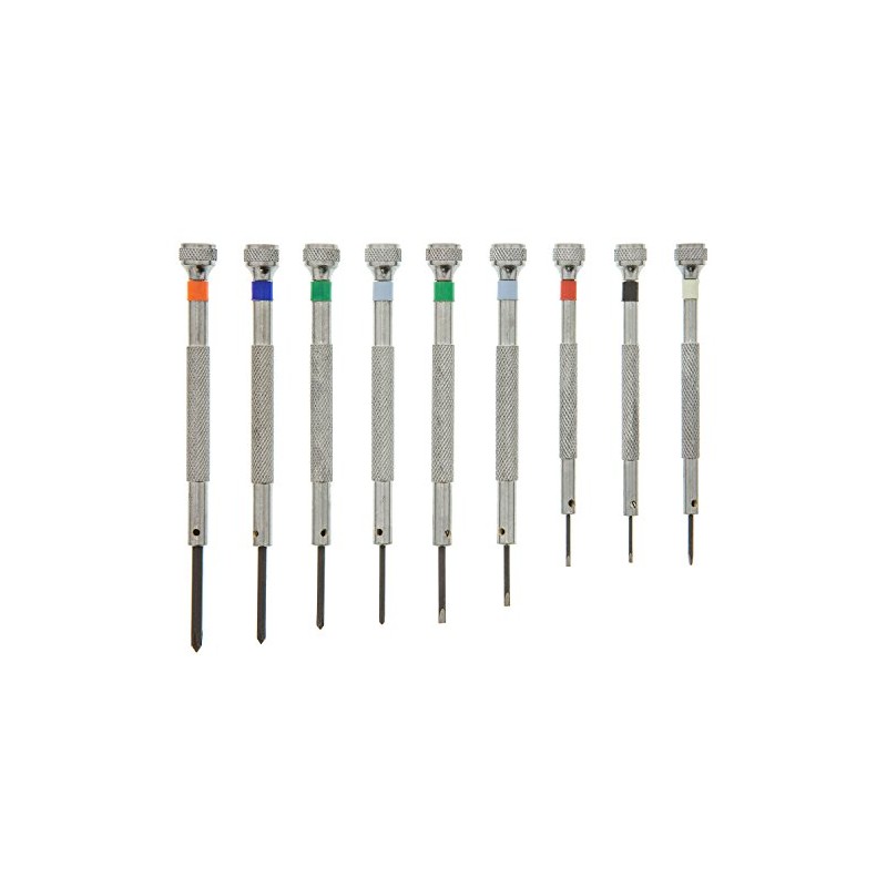 Set Screw Jewelers' Screwdriver Set, 9 Piece Set | SCR-929.00