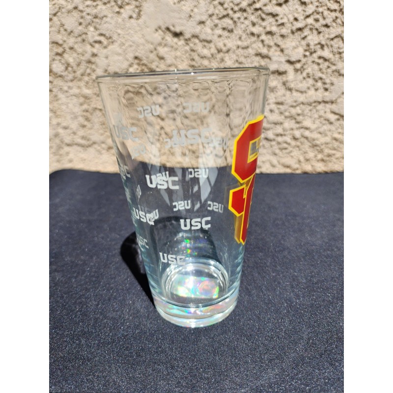 Libbey (Quantity 6) USC Trojans 16oz. Satin-Etched Logo Pint Glasses
