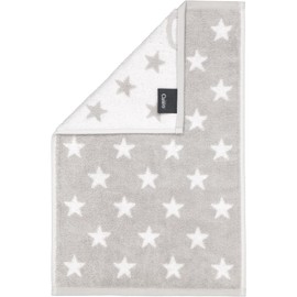 Cawö Handtücher New Stars Sterne klein 6261 Platin/weiß - 76