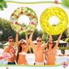 Libima 4 Pcs Inflatable Pool Floats, Pool Floaties Swim Rings