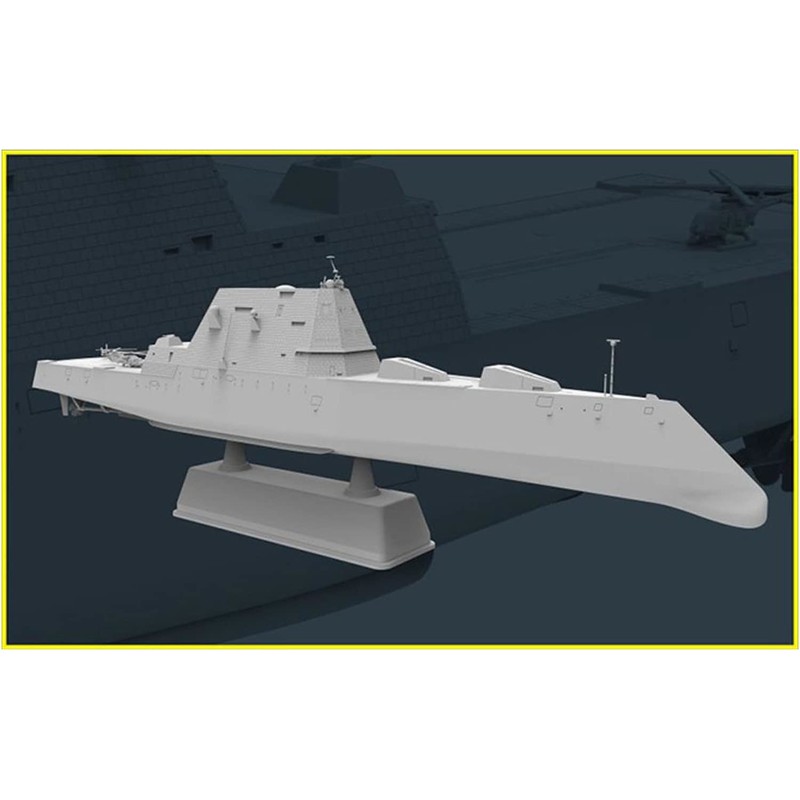 Flyhawk 1/700 US Navy Missile Destroyer Zumwalt DDG-1000 Plastic Model
