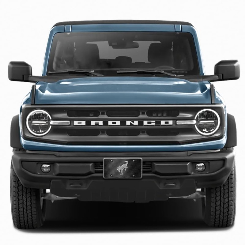 iPick Image for Ford Bronco 3D Chrome Logo on Black