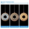 KOKAiZeeKi Modern LED Pendant Light, Golden Ring Design Hanging Lamp