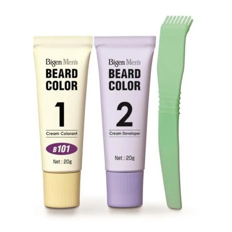 Mayoreo 3piezas Tinte Bigen Men's Barba · Negro Natural B102
