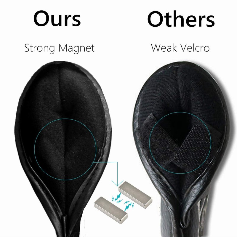 FINGER TEN Golf Club Head Covers for Irons Magnetic Closure