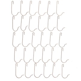 BestPysanky 30 Heavy Duty Copper Tone Christmas Ornaments Hooks 2.4 Inches