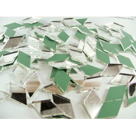 1" x 1/2" Diamond Shape Mirror Mosaic Tile. 150 pcs