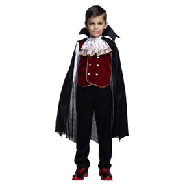 Cloudkids Halloween Children's Cosplay Vampire Pirate Ninja Children's Costume for Boys Boys Disguise Transformation Costume Party Halloween Carnival School Festival M
