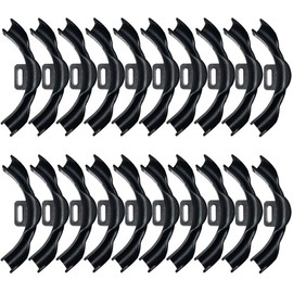 (Pack of 20) TMKOOL Plastic Polymer 1/2 inch PEX Pipe Bend Support 90 Degree Elbow Bend With Mounting Plate (20pcs 1/2 inch)