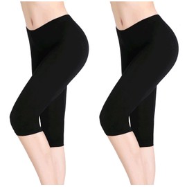 Women's 3/4-Length Sports Capri Leggings Underskirt Short Leggings - Elastic Lightweight - Capri s