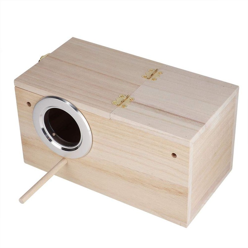 Sheens Bird Breeding Box, Natural Wood Small Bird Nest for