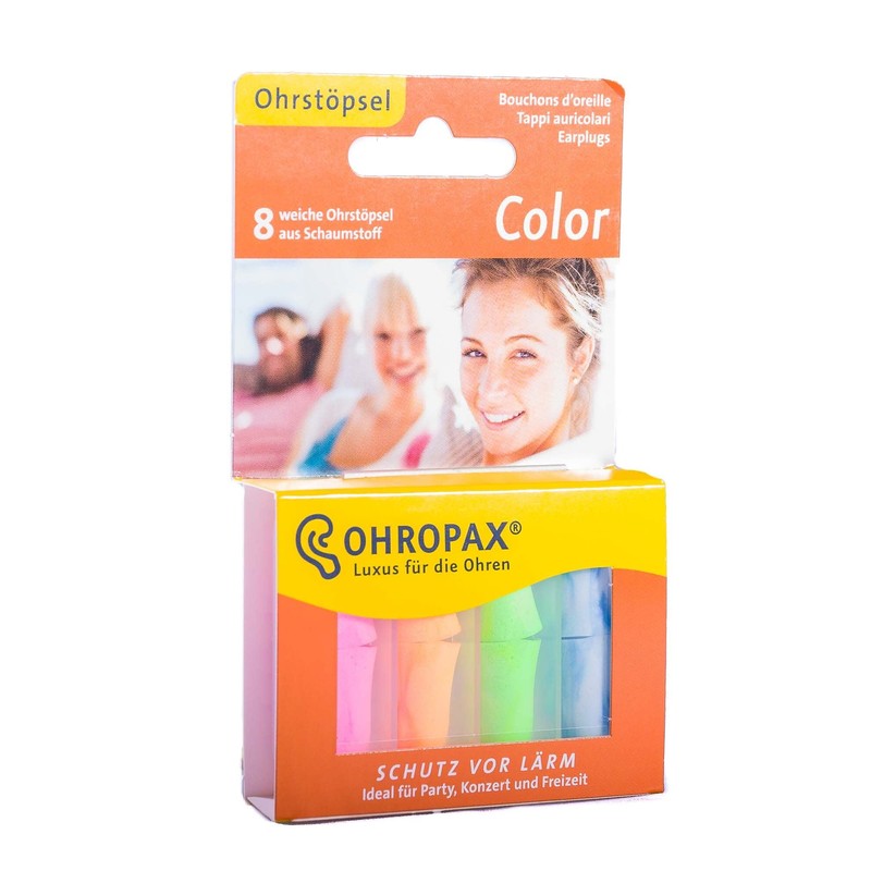 OHROPAX Colour Foam Stoepsel (4 x 8 Pieces)