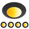 ZAGO Black 6 Inch LED Disk Light: Surface Mount Low